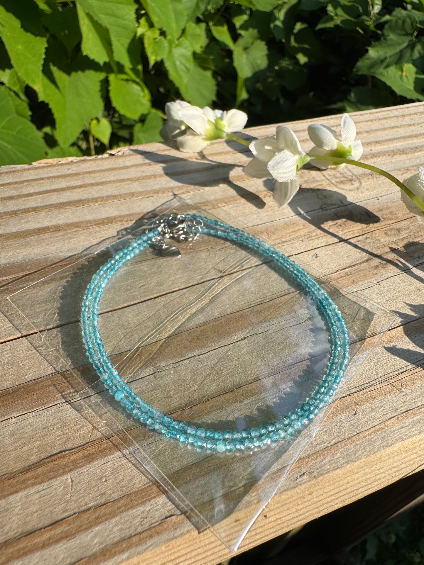 2mm Natural Topaz Necklaces Crystal