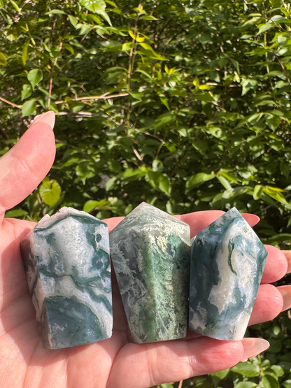 Moss Agate CupCake Tower