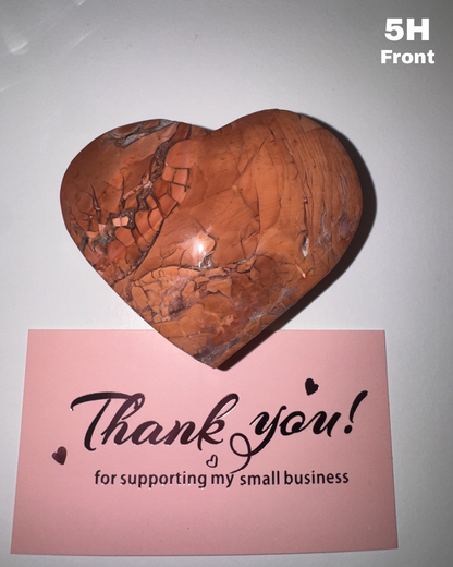 Beautiful Pink Agate Heart