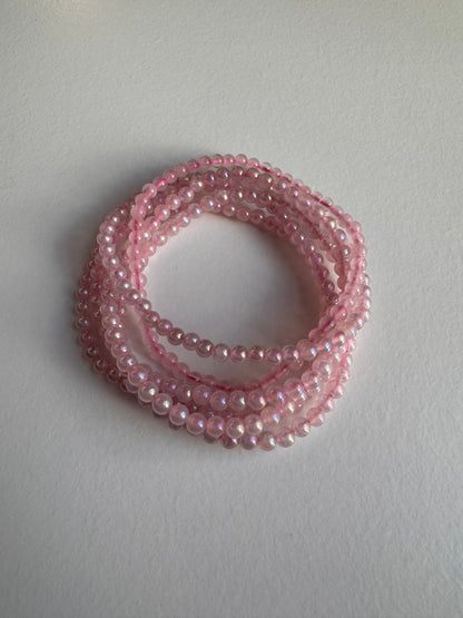 Angel Aura Rose Quartz 4mm 7.5"
Stretch Crystal Bracelet
