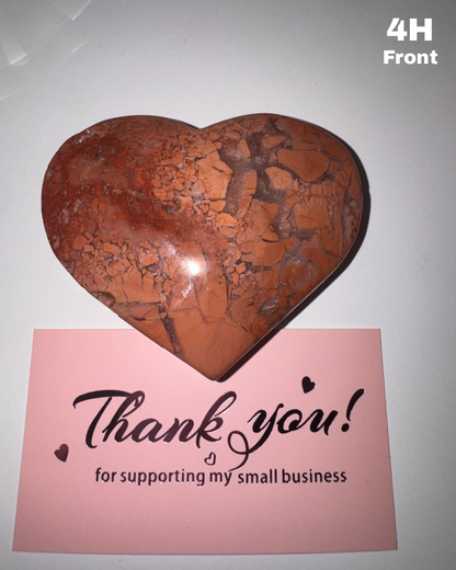 Beautiful Pink Agate Heart