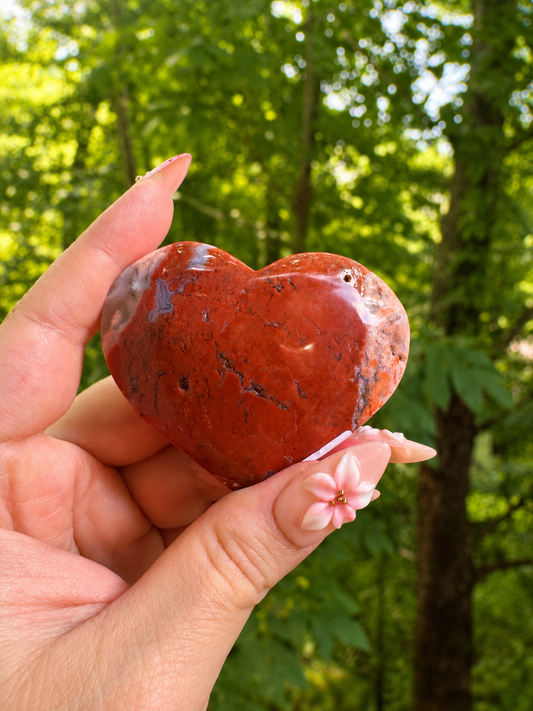 Beautiful Pink Agate Heart